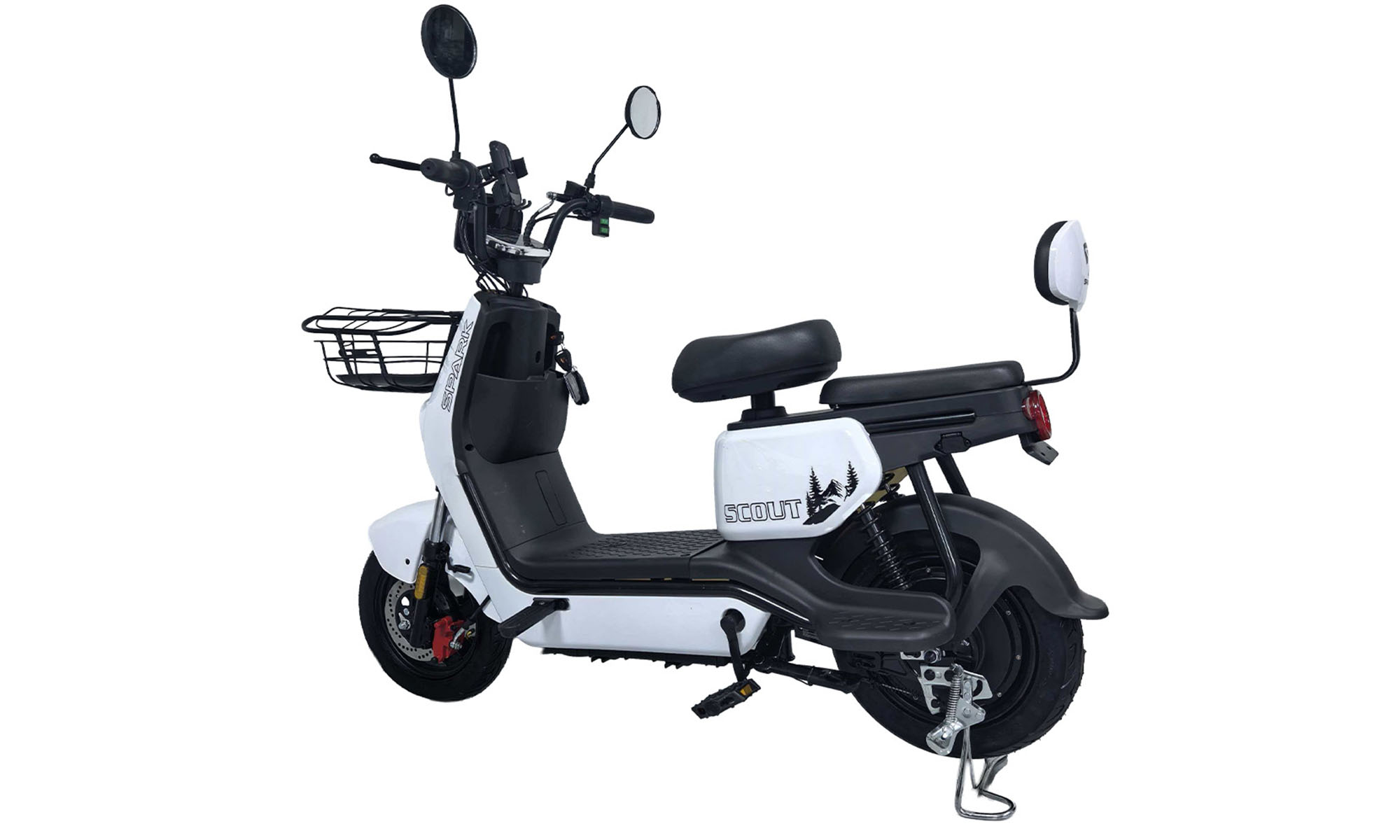 Велосипед с электромотором SPARK SCOUT 10", размер One Size, рама 14", 60V/1000W/25Ah, год 2026, белый 2 Велосипед с электромотором SPARK SCOUT 10", размер One Size, рама 14", 60V/1000W/25Ah, год 2026, белый 2