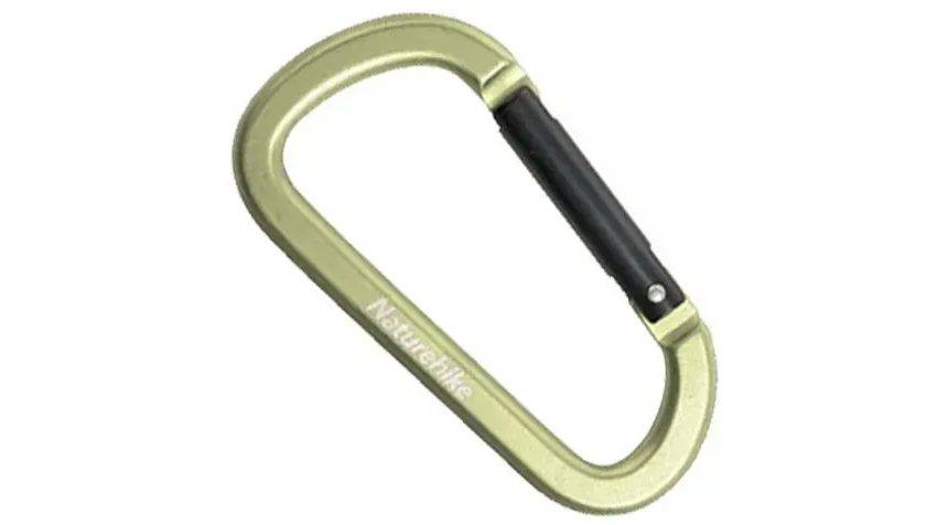 Карабин многофункциональный Naturehike D-type 80 мм NH15A001-H green 