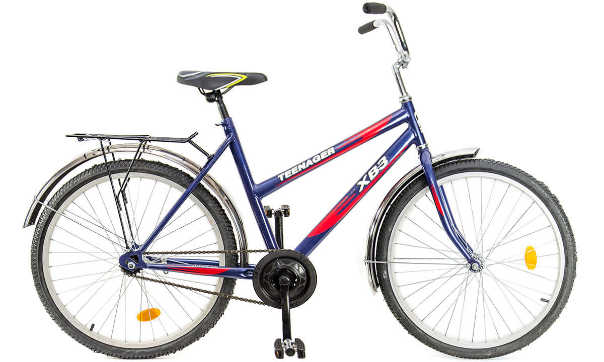 Фотографія Велосипед підлітковий 24" ХВЗ Teenager 01-1 (2020) 2020 Синьо-червоний 7