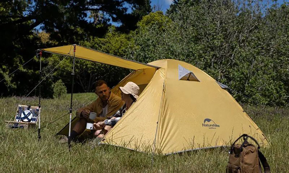 Палатка двухместная Naturehike P-Series II (NH18Z022-P) 210T/65D, темно-синяя 2