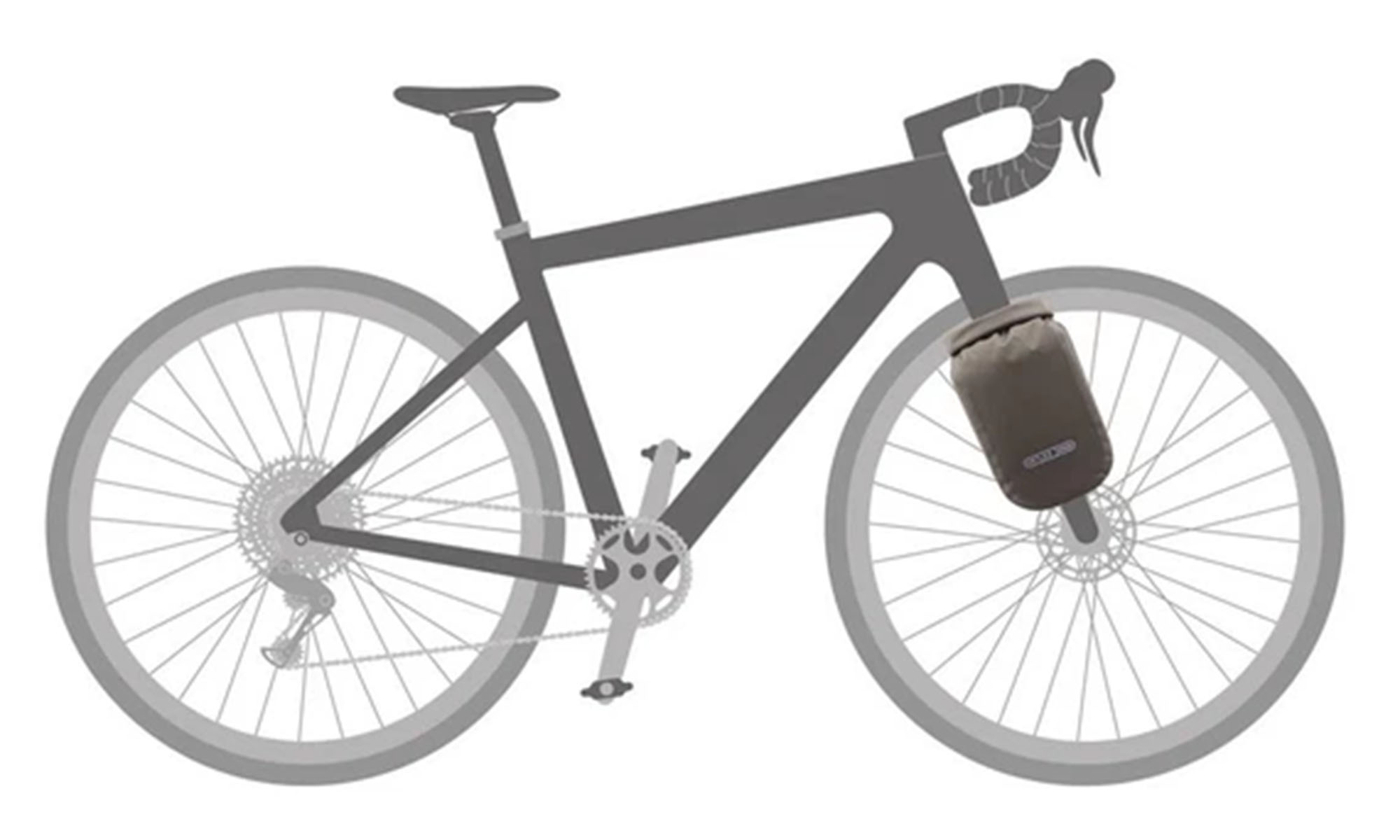 Гермосумка велосипедная на вилку ORTLIEB Fork Pack, коричневая, 4,1 л 5