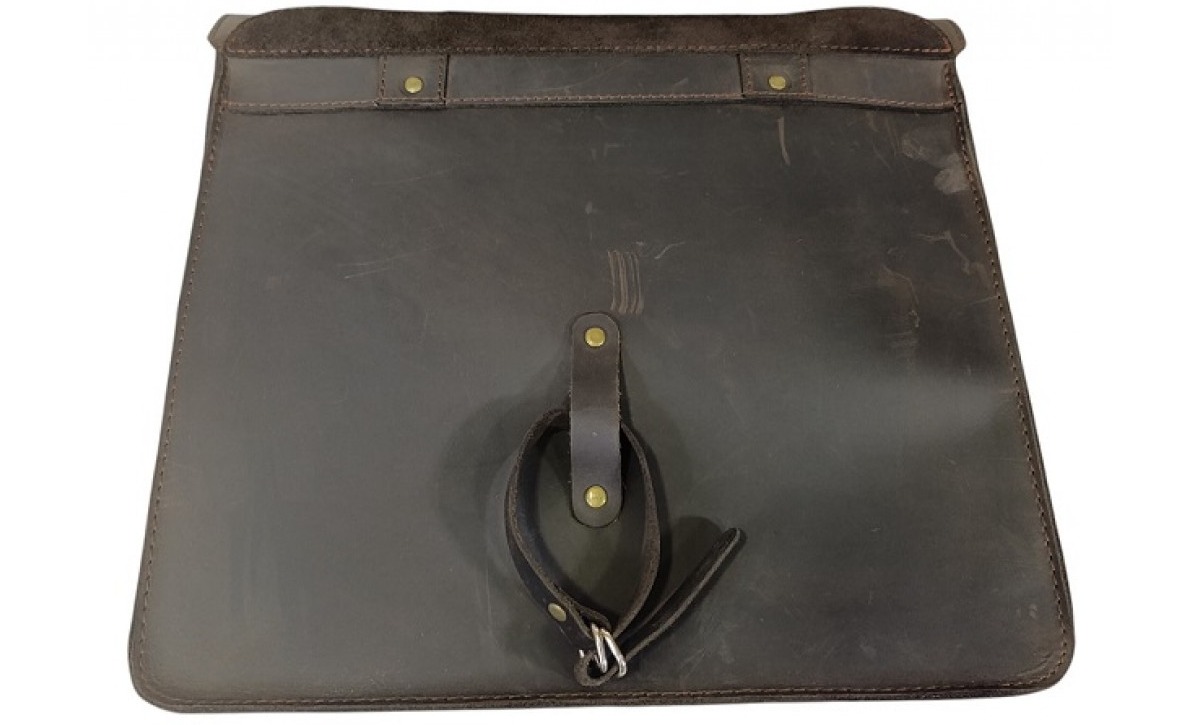 Велосумка Bizon Crazy Horse на багажник 2-х секционная коричневый 2