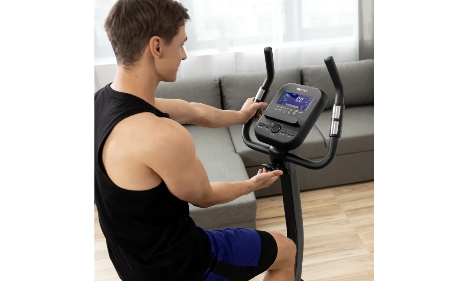 Фотографія Велотренажер Gymtek XB4500 електромагнітний золотий 11