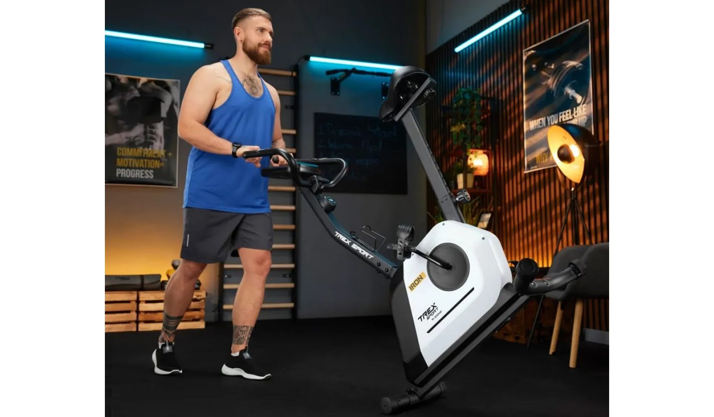 Велотренажер Trex Sport TX-500MB IRON магнитный белый 4