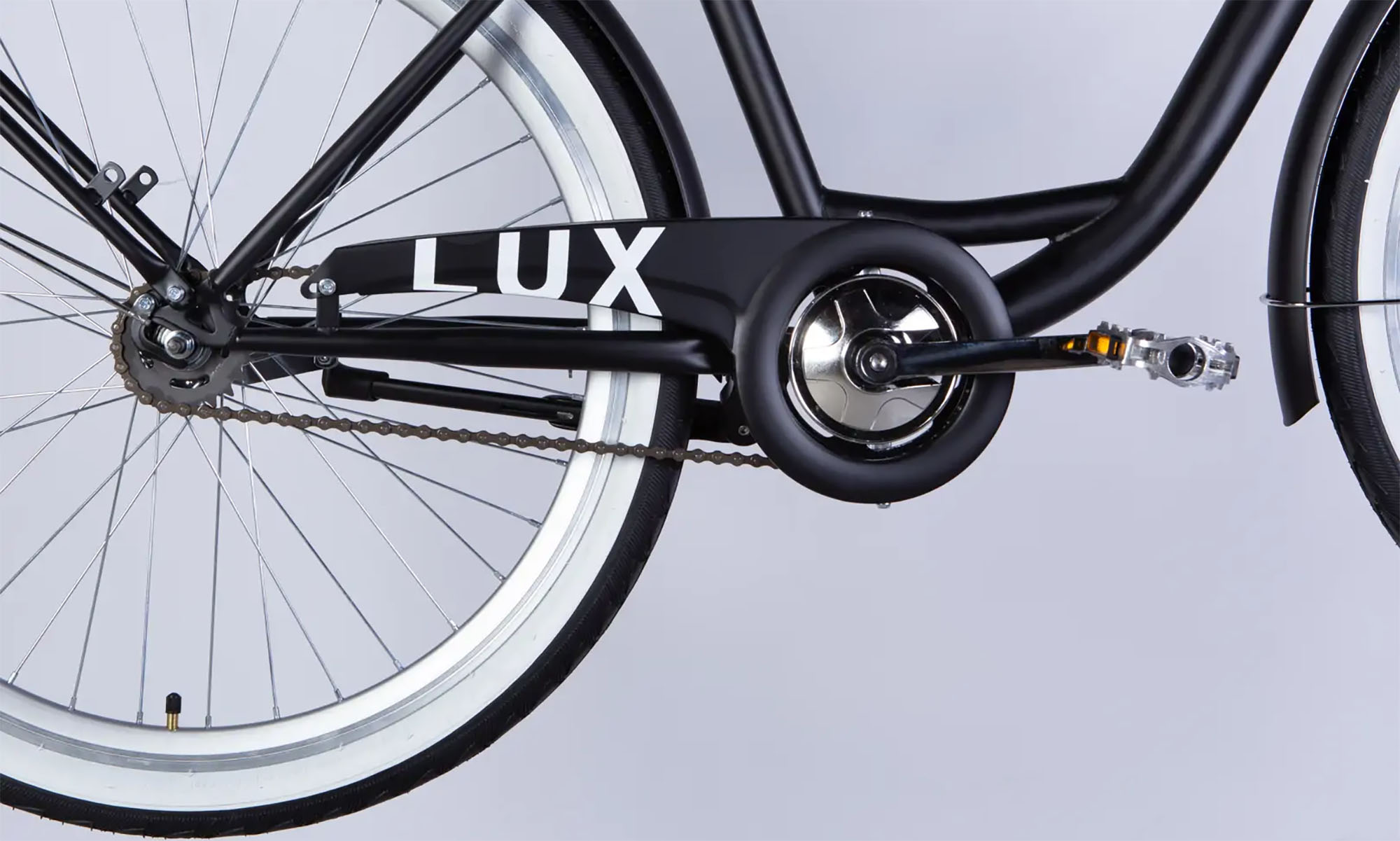 Велосипед Dorozhnik LUX Velosteel 26", розмір M, рама-17", рік 2026, чорний (матовий) 3