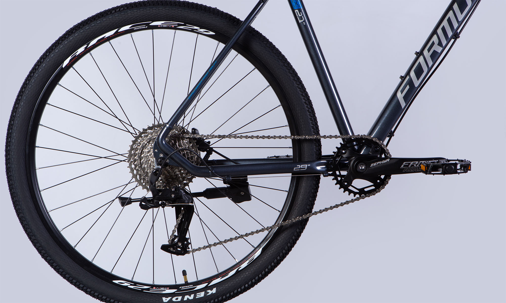 Formula ZEPHYR 1.0 HDD 29 Велосипед, XL розмір, кадр 21 ", 2025, синьо-сірий 6