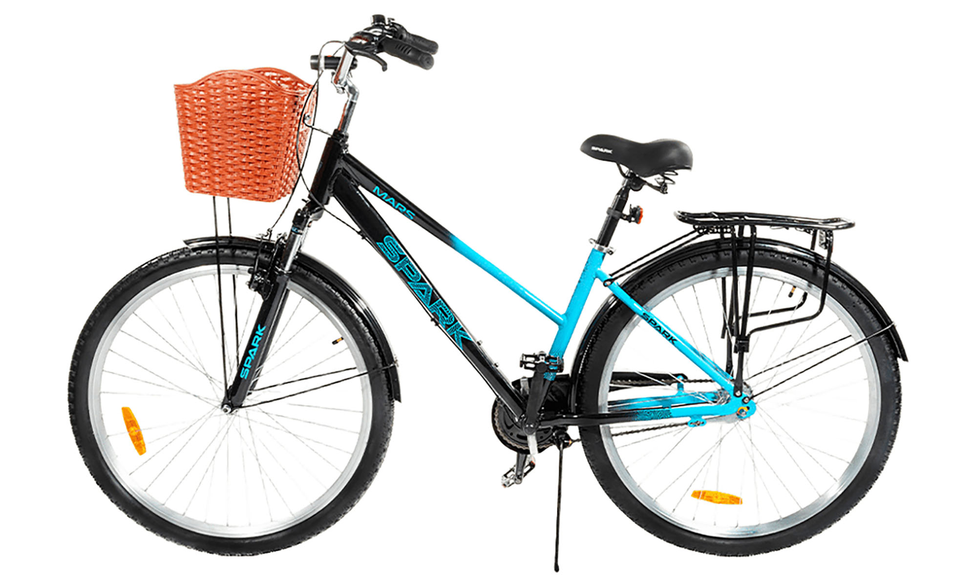 Велосипед SPARK PLANET-3 MARS 28", размер M, рама 17", год 2025, черно-синий 2