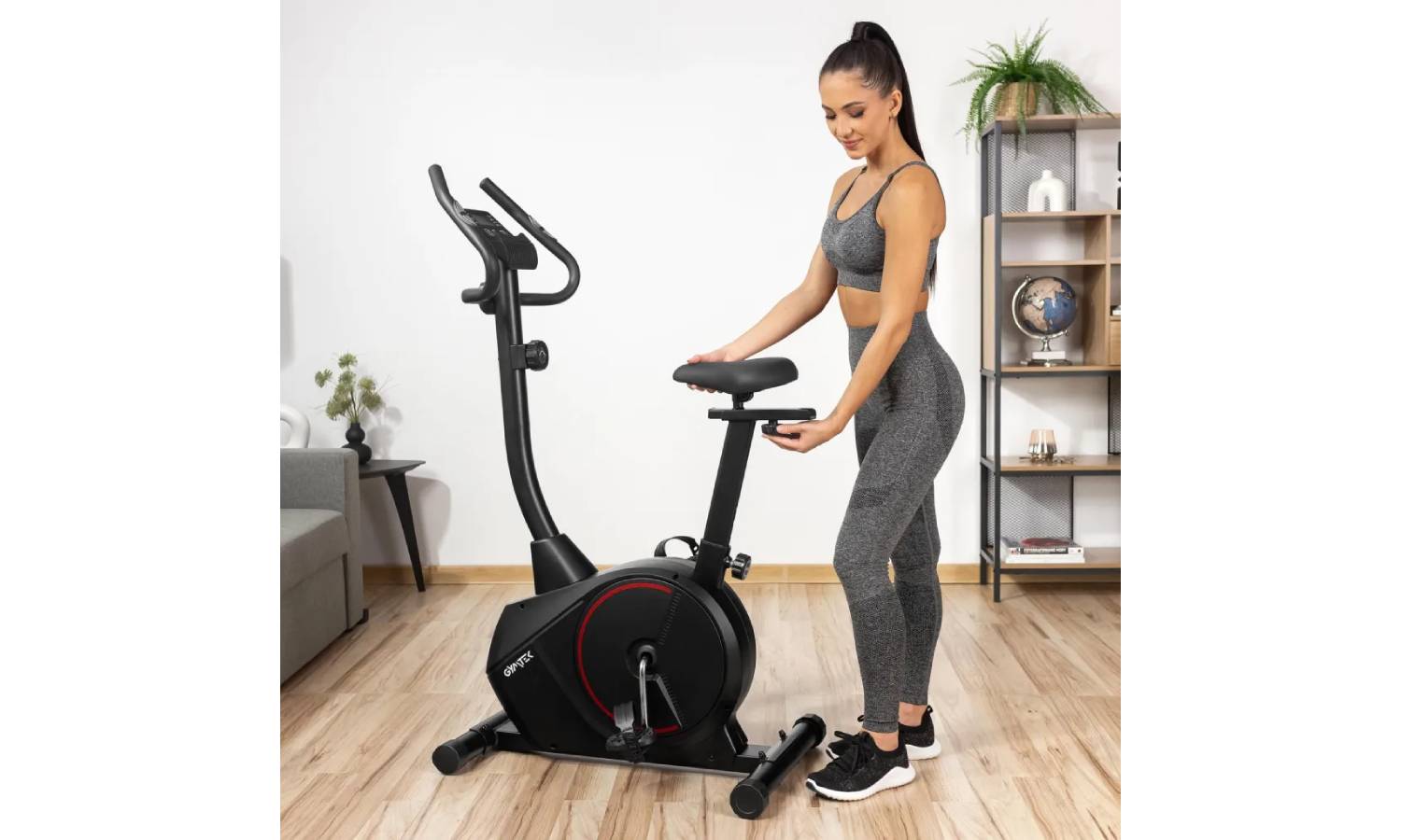 Велотренажер Gymtek XB1500 магнитный красный 13