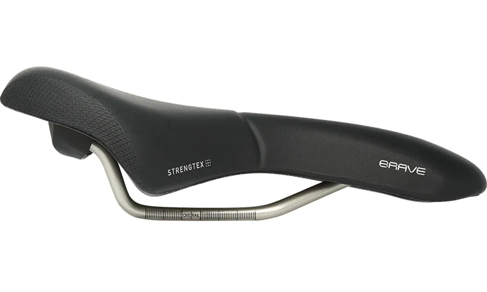 Седло Selle Royal Brave Athletic Black Strengtex, 163 х 270 мм, стальные рейлы, черное 3