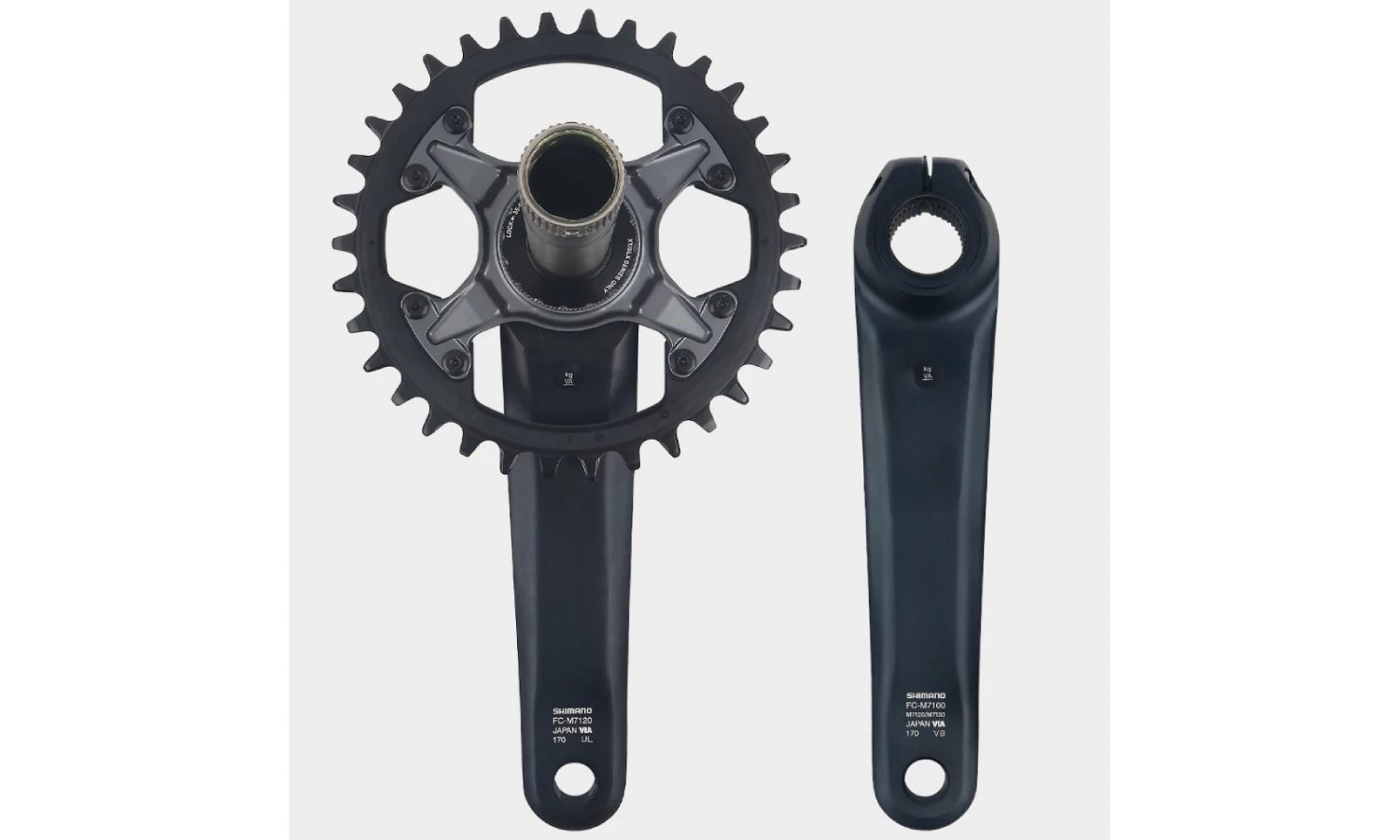 Шатуни Shimano FC-M7120 SLX, Hollowtech II 170мм, 34Т 2