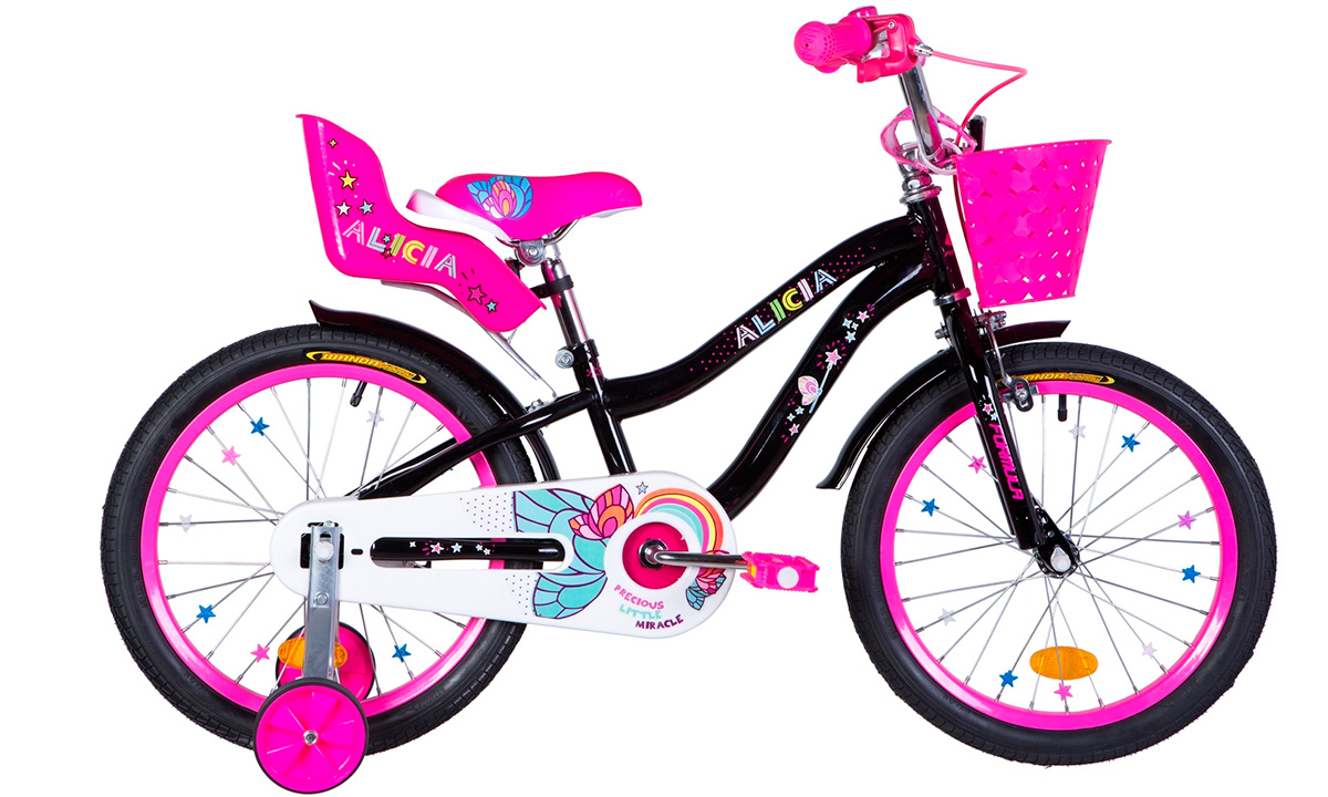 Фотография Велосипед Formula ALICIA 18" (2021) 2021 Черно-розовый