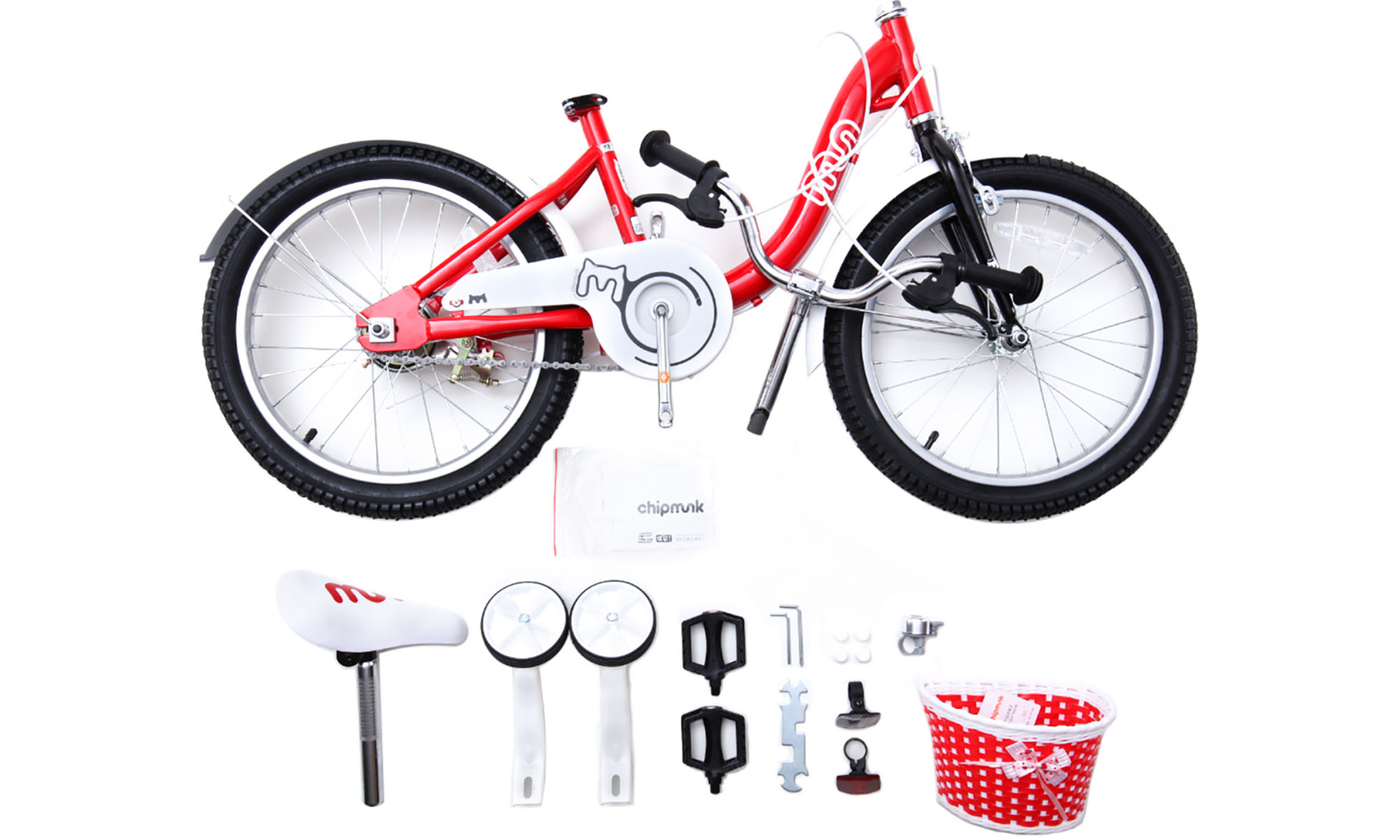 Дитячий велосипед Royalbaby Chipmunk MM Girls 14 ", офіційний UA, червоний 2 Дитячий велосипед Royalbaby Chipmunk MM Girls 14 ", офіційний UA, червоний 2