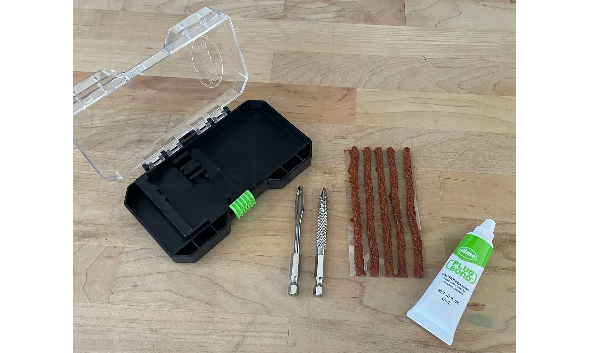 Ремкомплект для бескамерки Slime Tubeless Tire Plug Drill Bit Kit 3 Ремкомплект для бескамерки Slime Tubeless Tire Plug Drill Bit Kit 3