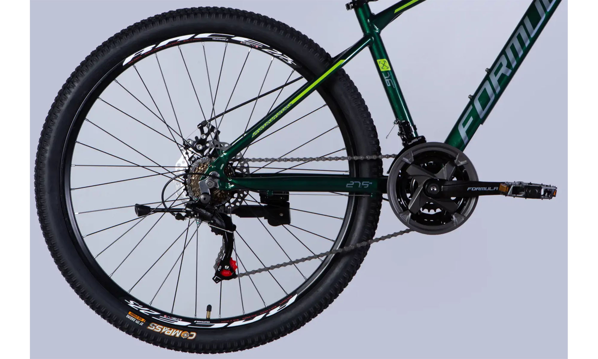 Велосипед Formula MOTION DD FR, 27.5", розмір S, рама-16", рік 2026, зелений 3 Велосипед Formula MOTION DD FR, 27.5", розмір S, рама-16", рік 2026, зелений 3