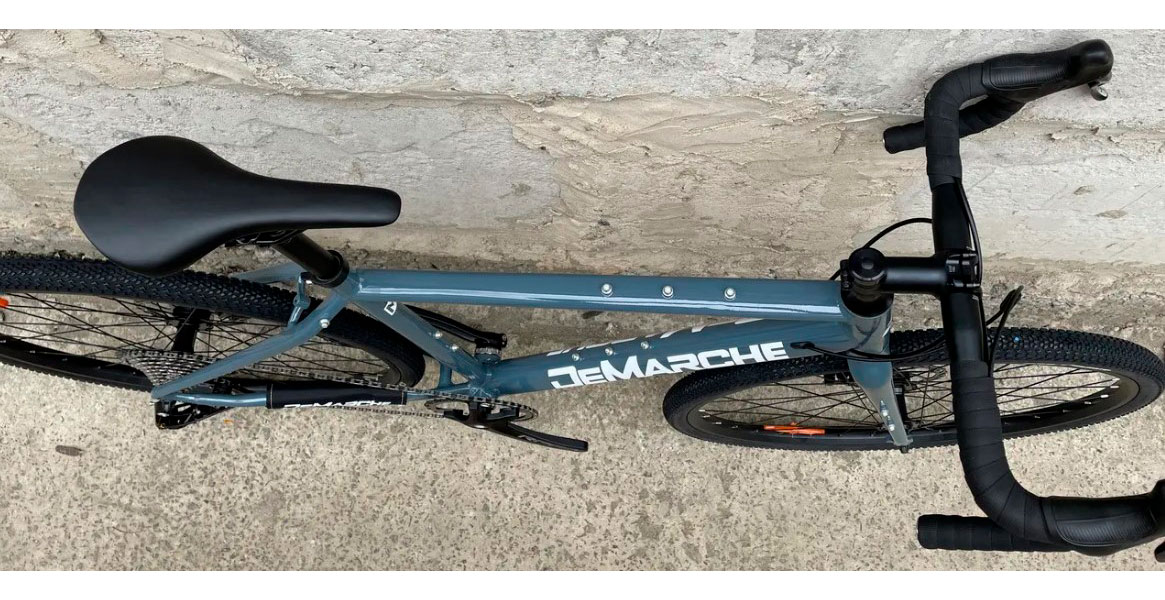 Фотографія Велосипед DeMARCHE Gravel Point 1х11 28" розмір М 2022 Сірий глянець 2