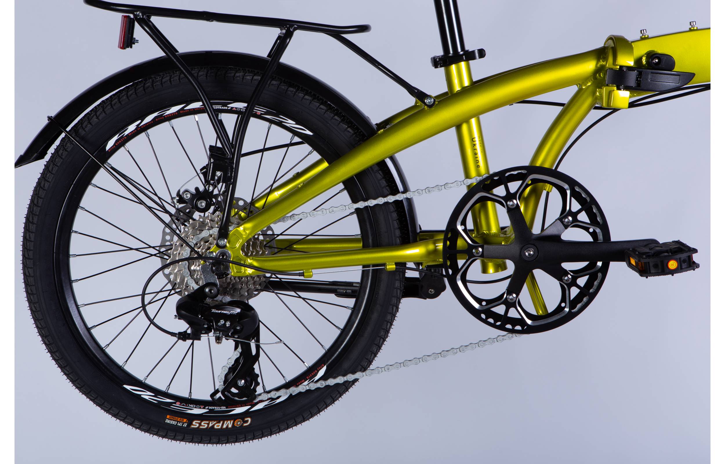 Фотографія Велосипед Dorozhnik ONYX DD 20" рама 10,5" 2025 гірчичний (матовий) 3
