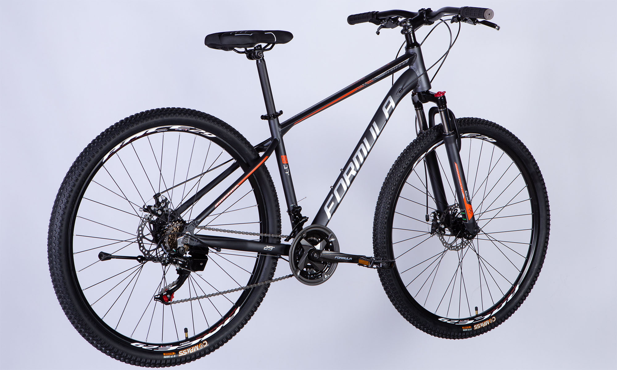 Велосипед Formula MOTION DD FR 29", размер XL, рама-21", год 2025, серо-серебристый (матовый) 2