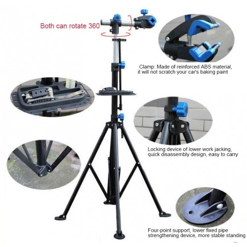 Стійка для велосипеда Bike Repair Stand з полицею, Чорний 5