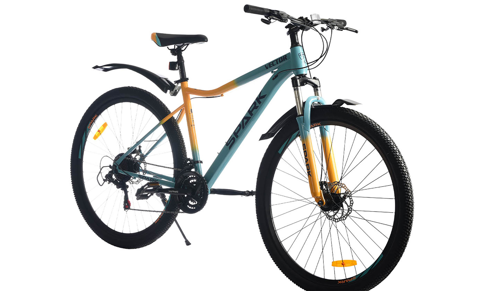 Велосипед SPARK VECTOR 29", размер L, рама 19", год 2026, голубой с желтым 4