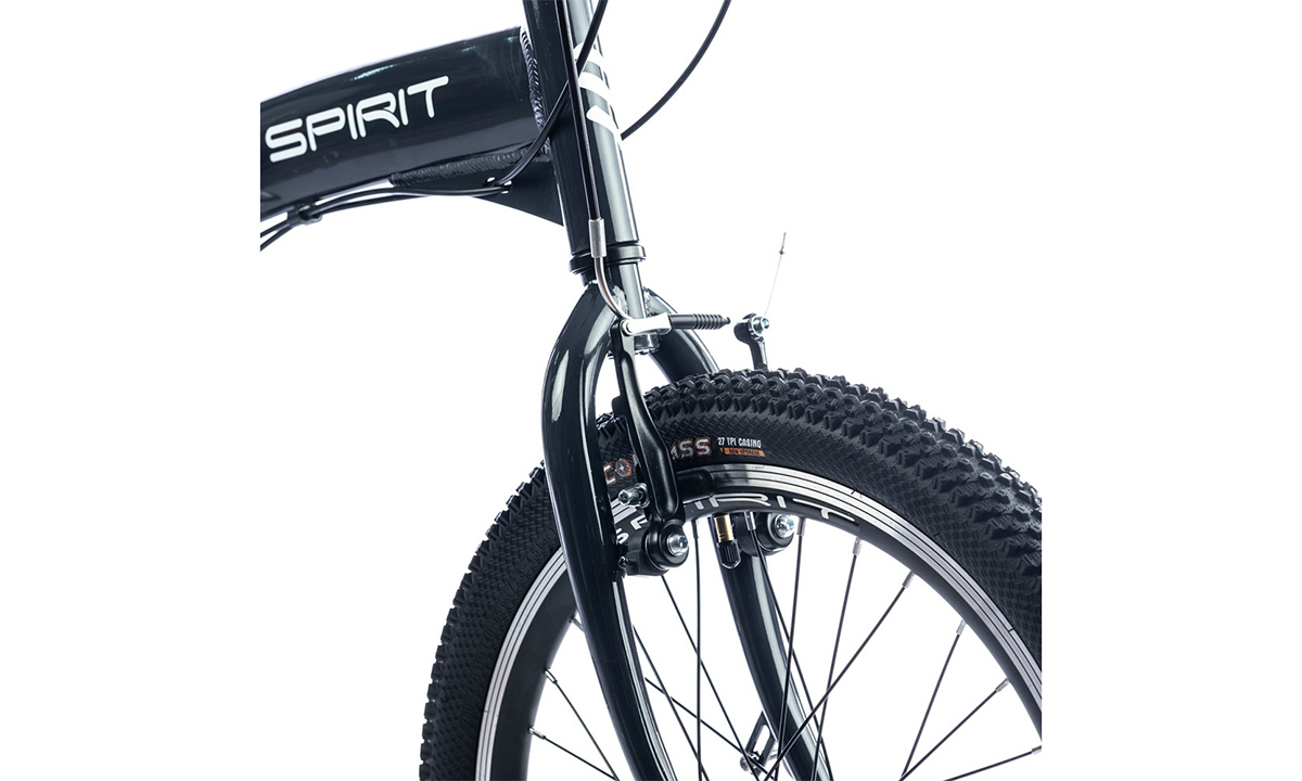 Велосипед Spirit Urban 20" (2021) 2021 Чорно-сірий 2