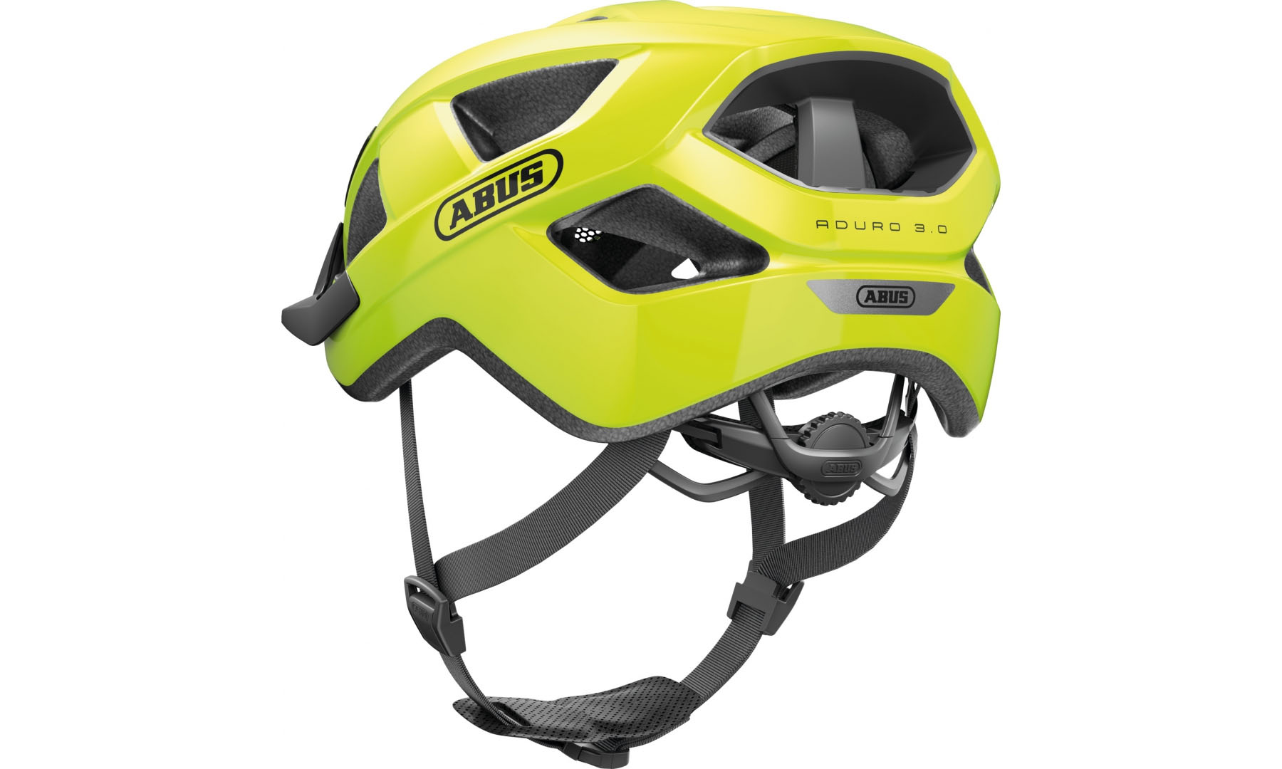 Велошлем ABUS ADURO 3.0 signal yellow, размер L (58-62 см), желтый 2
