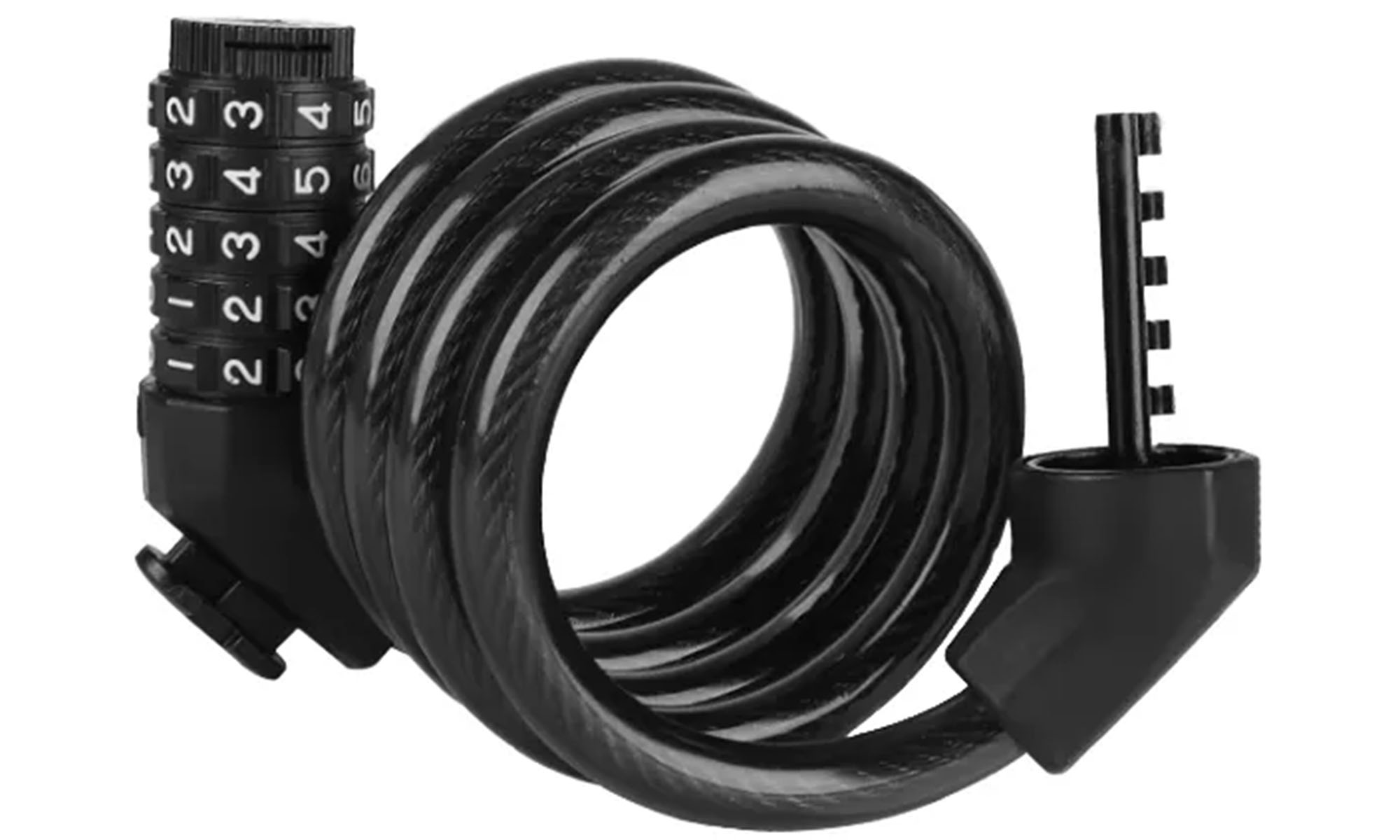 Кодовый замок Green Cycle GLK-130 в силиконовой обойме с тросом 12мм х 120см+крепление, черный Кодовый замок Green Cycle GLK-130 в силиконовой обойме с тросом 12мм х 120см+крепление, черный