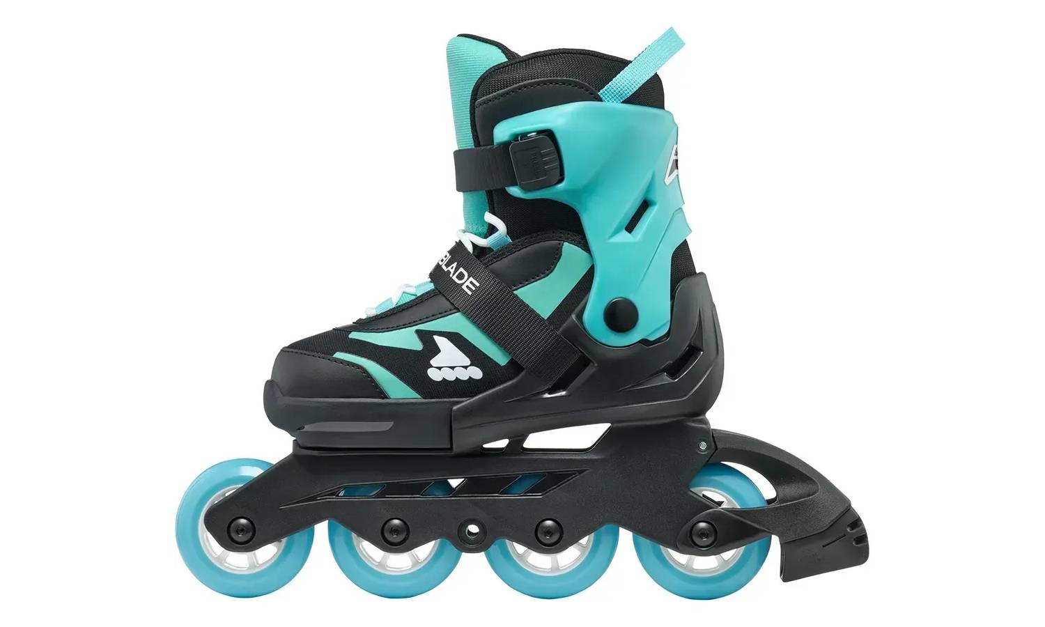 Ролики Rollerblade Microblade black-light blue 33-36.5 8 Ролики Rollerblade Microblade black-light blue 33-36.5 8