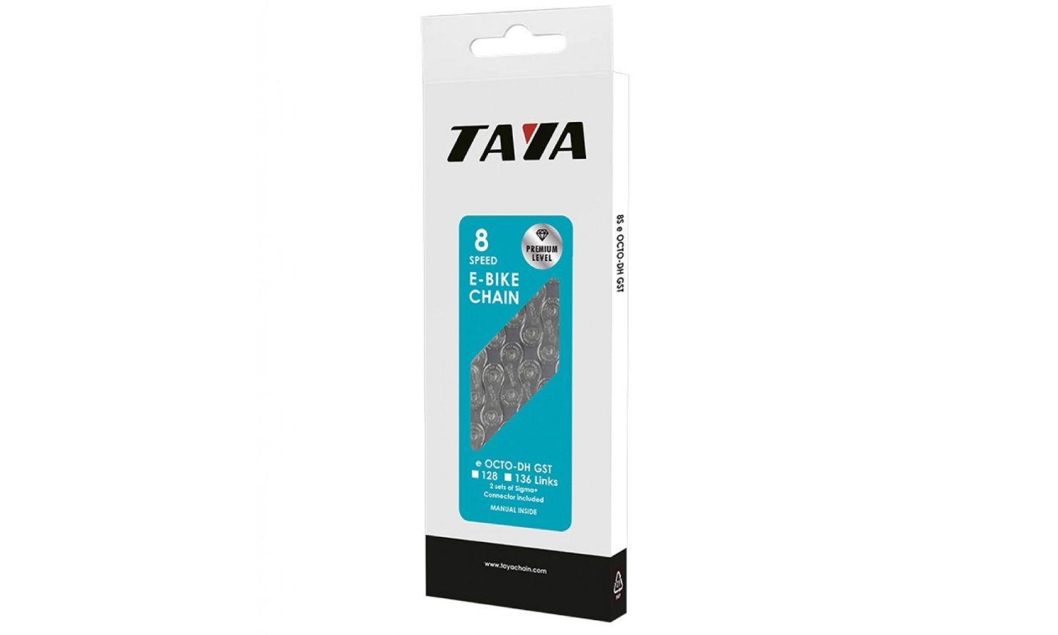 Ланцюг Taya eOCTO-DH 8 шв 1/2"X3/32", 136L, GST-500 2 Ланцюг Taya eOCTO-DH 8 шв 1/2"X3/32", 136L, GST-500 2