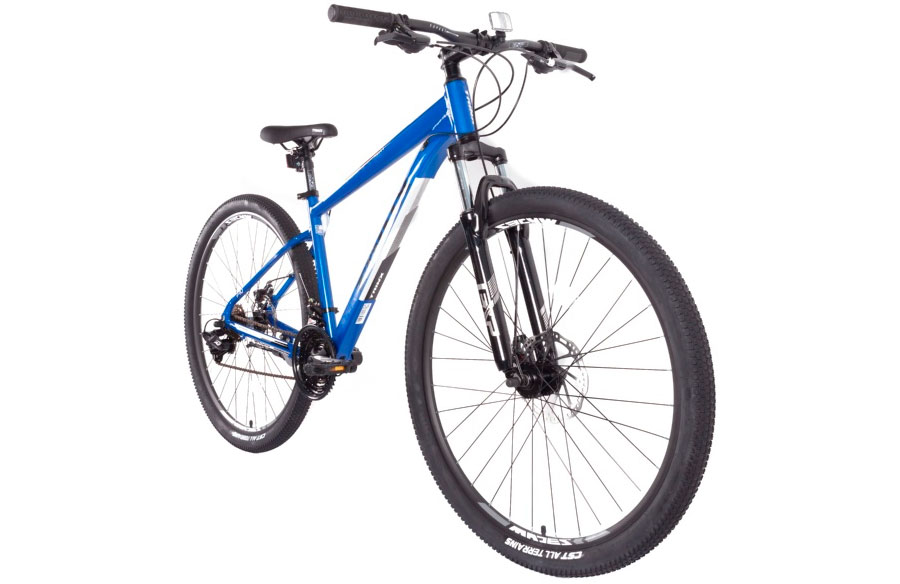 Фотография Велосипед Trinx M100 PRO 29" размер М рама 17 2022 Blue-Black-White 2