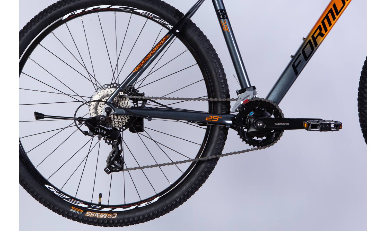 Велосипед Formula DRIVE HDD 29" размер ХL рама 21" 2025 серо-оранжевый 6