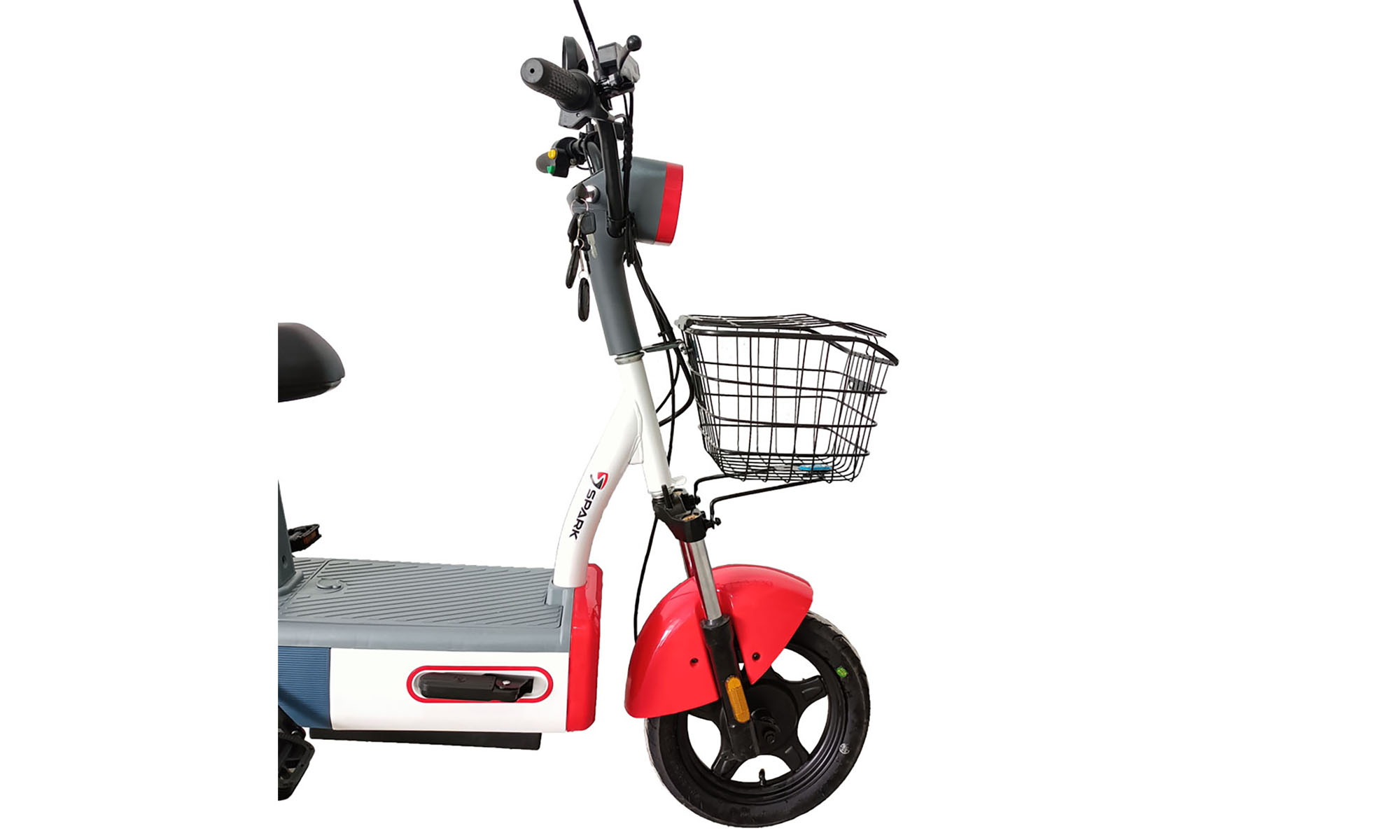 Электровелосипед SPARK VOLT 14" 48V/400W/12Ah, Червоний з синім 4 Электровелосипед SPARK VOLT 14" 48V/400W/12Ah, Червоний з синім 4