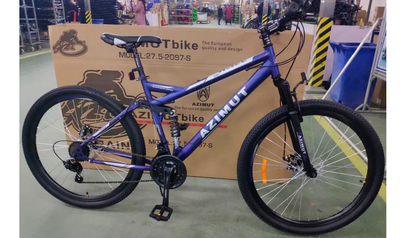 Фотография Велосипед Azimut Race GD 26" размер М рама 18 Фиолетовый