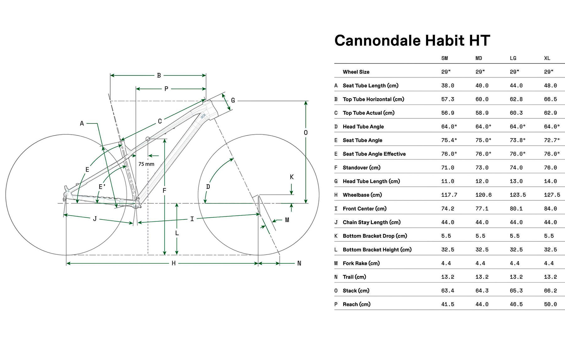Велосипед Cannondale HABIT HT 3 29" рама M 2024 JDE 2 Велосипед Cannondale HABIT HT 3 29" рама M 2024 JDE 2