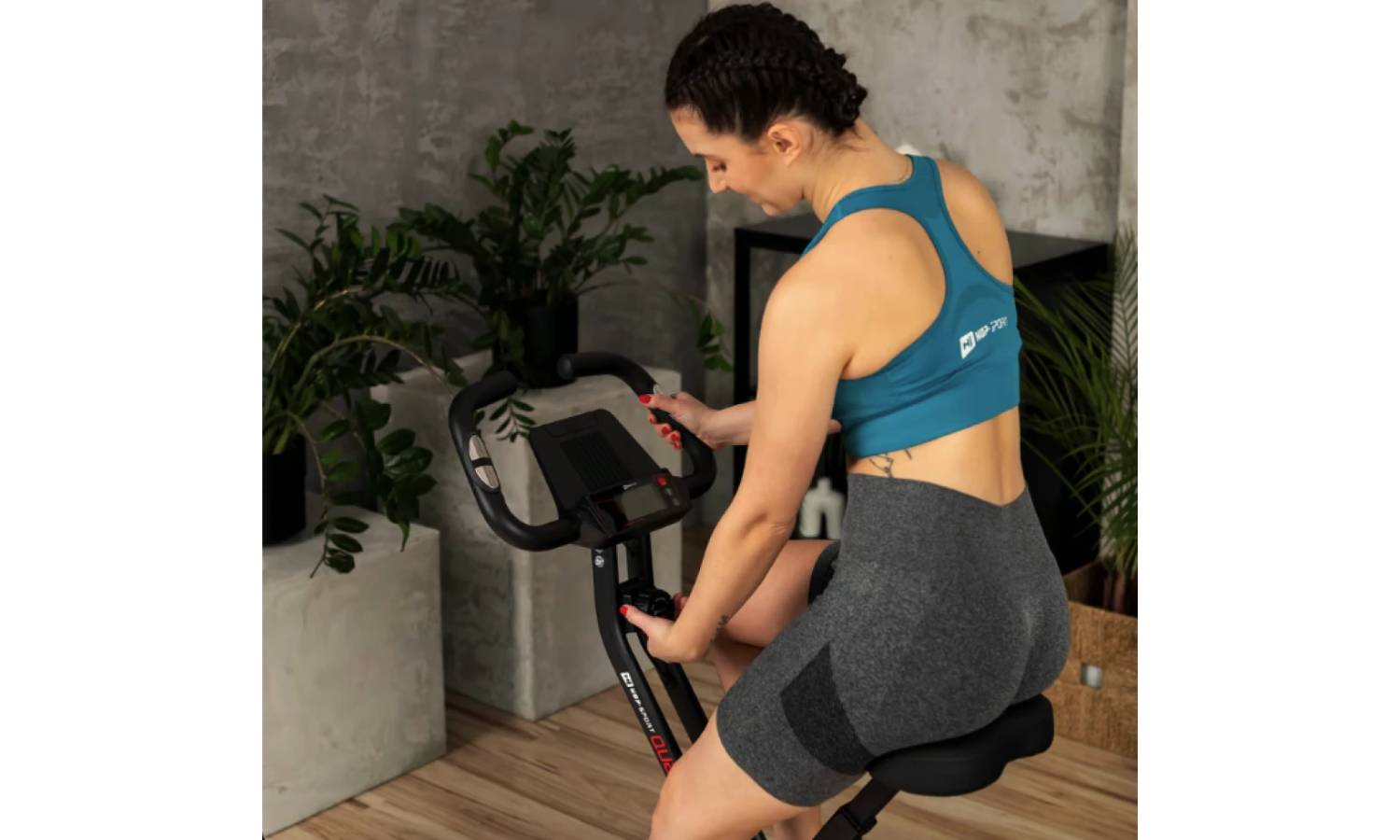 Велотренажер Hop-Sport HS-3020X Quest X-Bike чорно-червоний 9