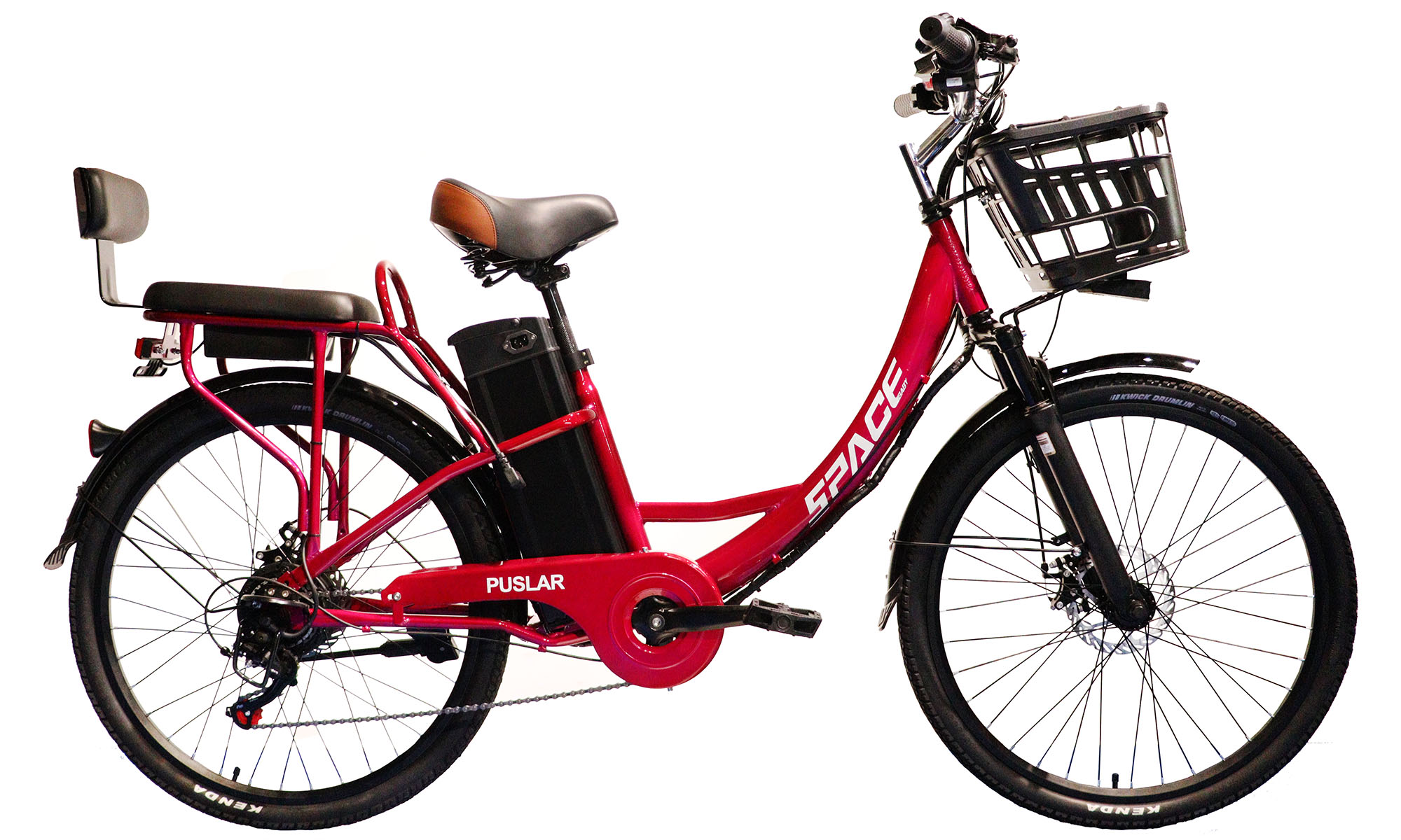 Велосипед с электроприводом SPACE PULSAR DD FR 26", размер S, рама-15,5", 48B, 20А*ч, 500Вт, год 2026, малиновый Велосипед с электроприводом SPACE PULSAR DD FR 26", размер S, рама-15,5", 48B, 20А*ч, 500Вт, год 2026, малиновый