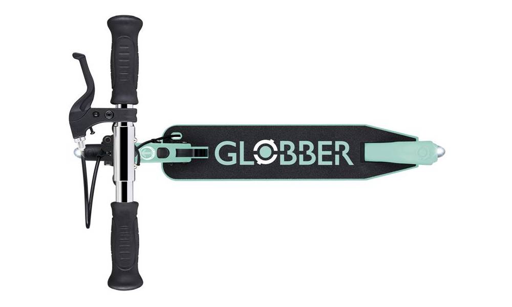 Самокат GLOBBER серії FLOW ELEMENT JUNIOR LIGHTS, м"ятний, колеса з підсвічуванням 3+ 12 Самокат GLOBBER серії FLOW ELEMENT JUNIOR LIGHTS, м"ятний, колеса з підсвічуванням 3+ 12