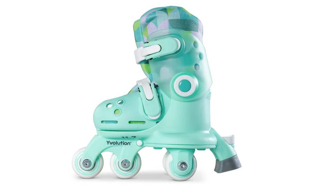 Роликовые коньки Yvolution Twista, размер 30-34, салатовый 3