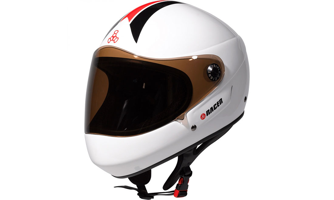 Фотография Шлем Triple8 Racer, размер S (48-54 см) Белый