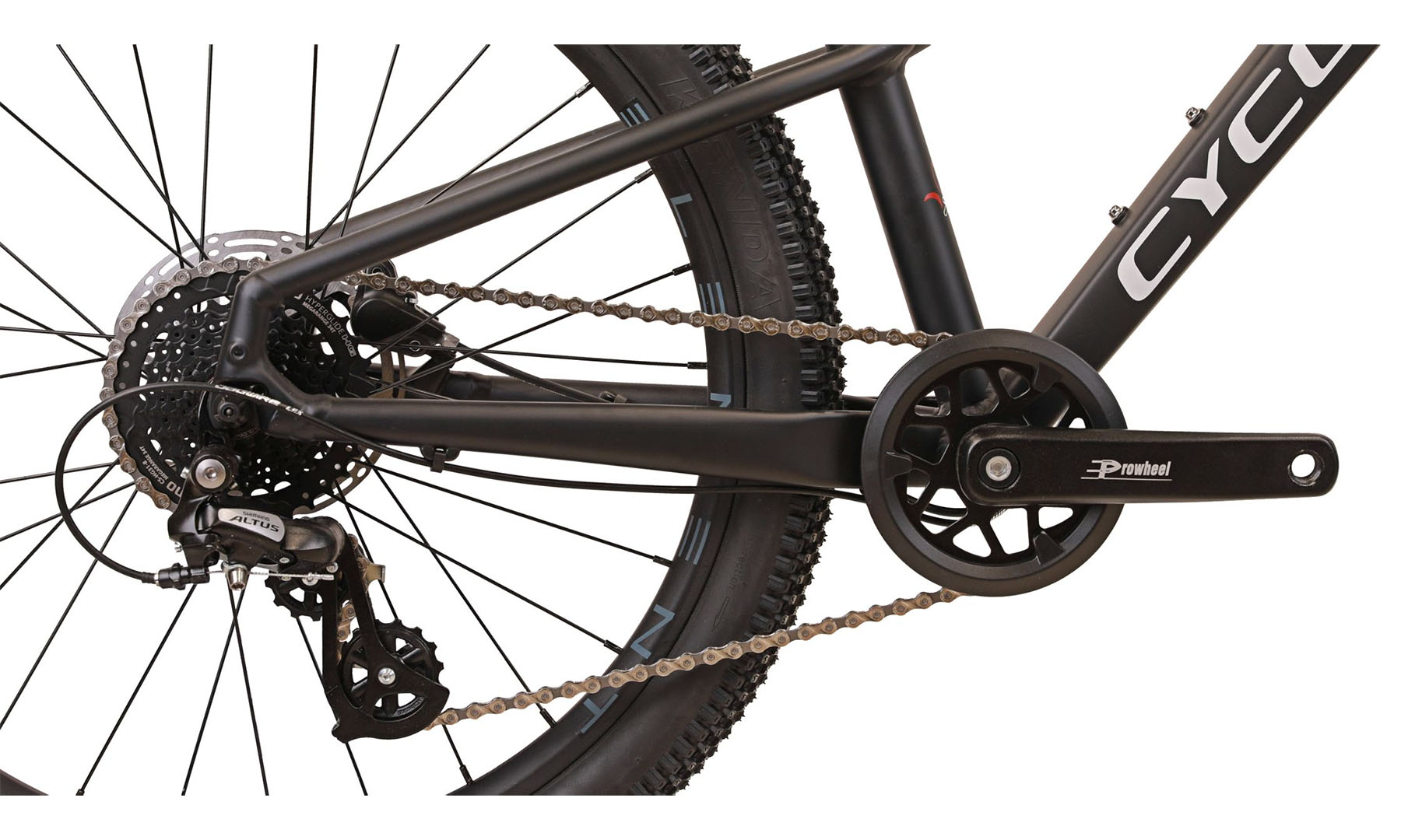 Велосипед CYCLONE ULTIMA 24", размер рамы 12" (2025) черный (мат) 7