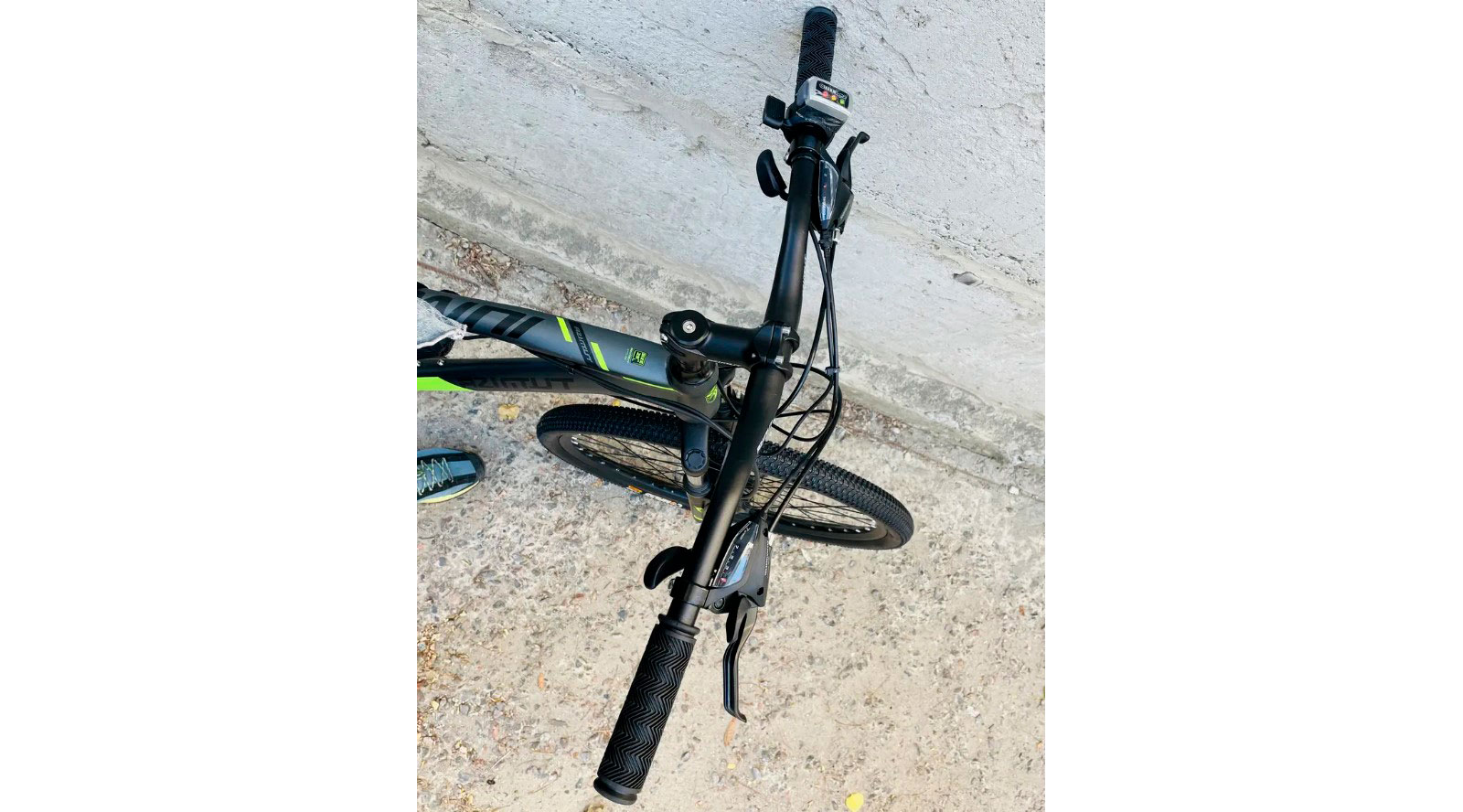 Велосипед Azimut Е-Gemini 29" 36V/500W/12Ah li-ion Samsung Серо-зеленый 3 Велосипед Azimut Е-Gemini 29" 36V/500W/12Ah li-ion Samsung Серо-зеленый 3