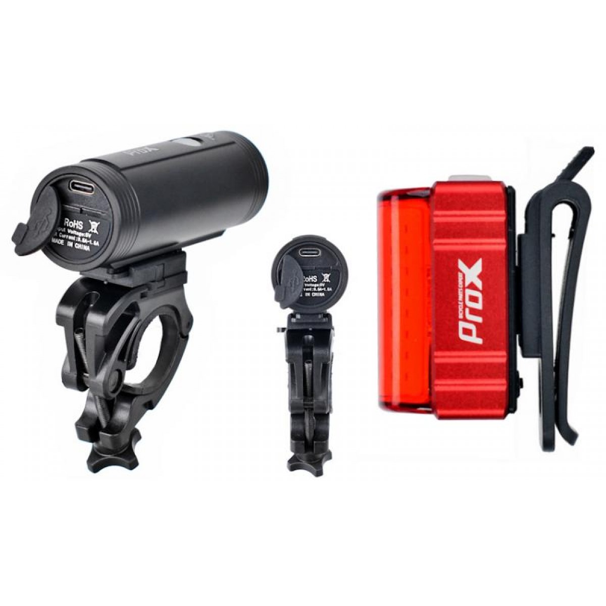 Комплект фар ProX Spika Set 1100лм + ZETA S 80Lm USB-C 2 Комплект фар ProX Spika Set 1100лм + ZETA S 80Lm USB-C 2