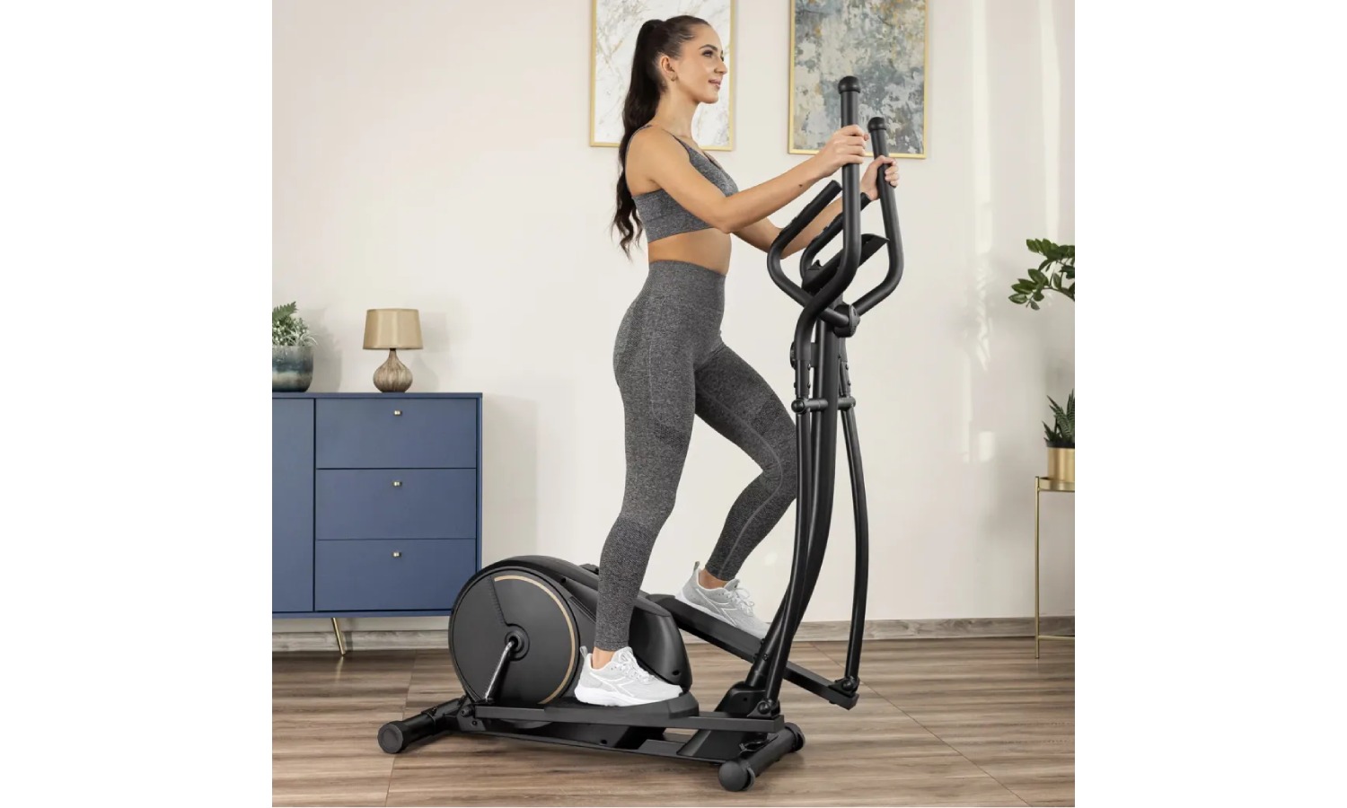 Фотография Орбитрек Gymtek XC1500 магнитный золотой 11