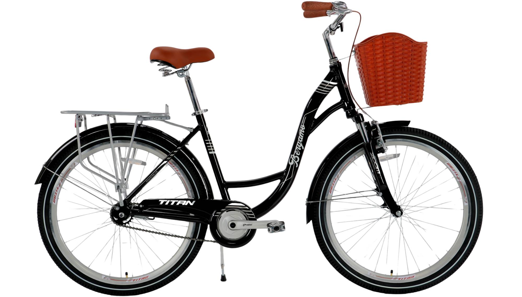 Фотография Велосипед Titan Bergamo 26", размер M рама 17" (2024), Чёрный