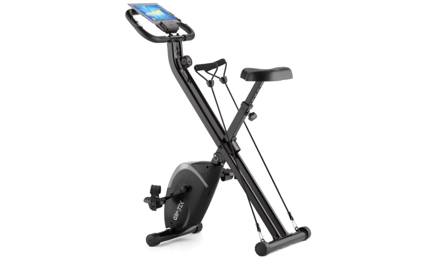 Велотренажер Gymtek FX800 магнитный складной с эспандерами серый 6