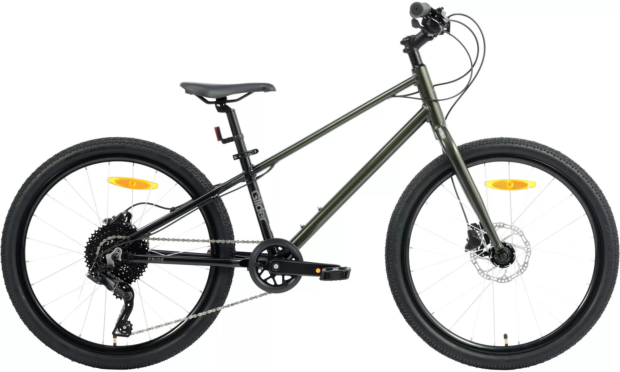 Велосипед Pride GLIDER 4.2 24", розмір XS, рік 2026, чорний 