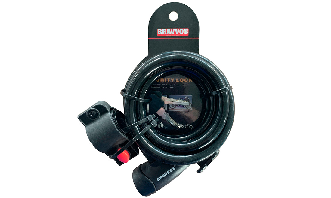 Замок BRAVVOS LOC-065-110 под ключ черный Замок BRAVVOS LOC-065-110 под ключ черный