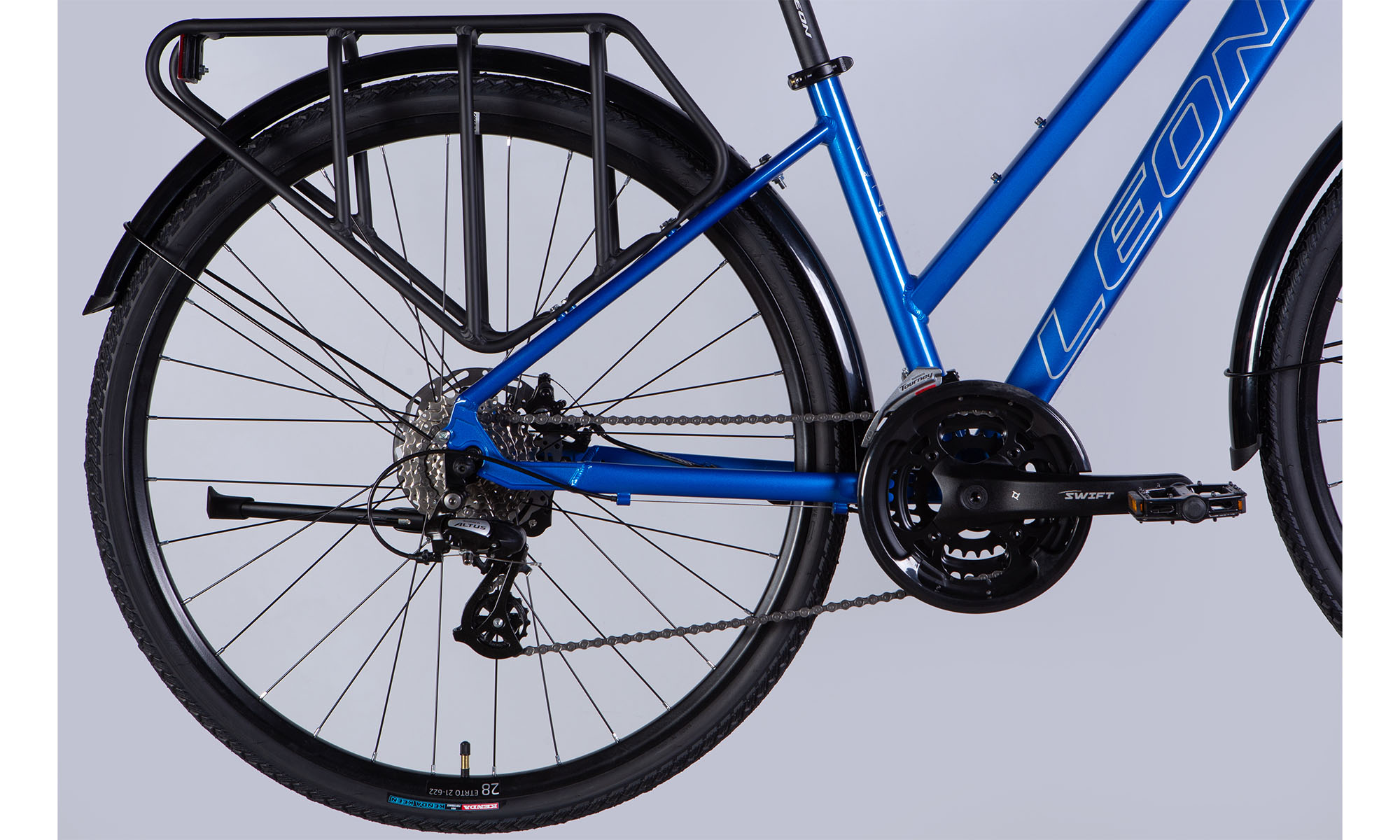 Велосипед AL 28" Leon TG 80 WOMAN DD CS рама-16" синій 2025 2