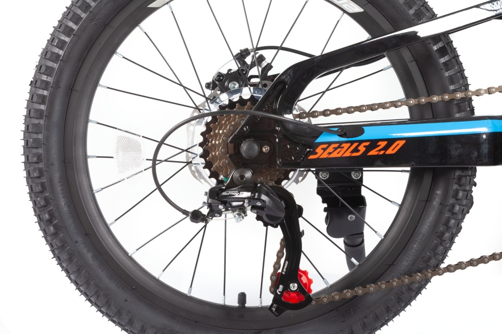 Велосипед Trinx SEALS 2.0 20" Black-Red-Blue 7 Велосипед Trinx SEALS 2.0 20" Black-Red-Blue 7