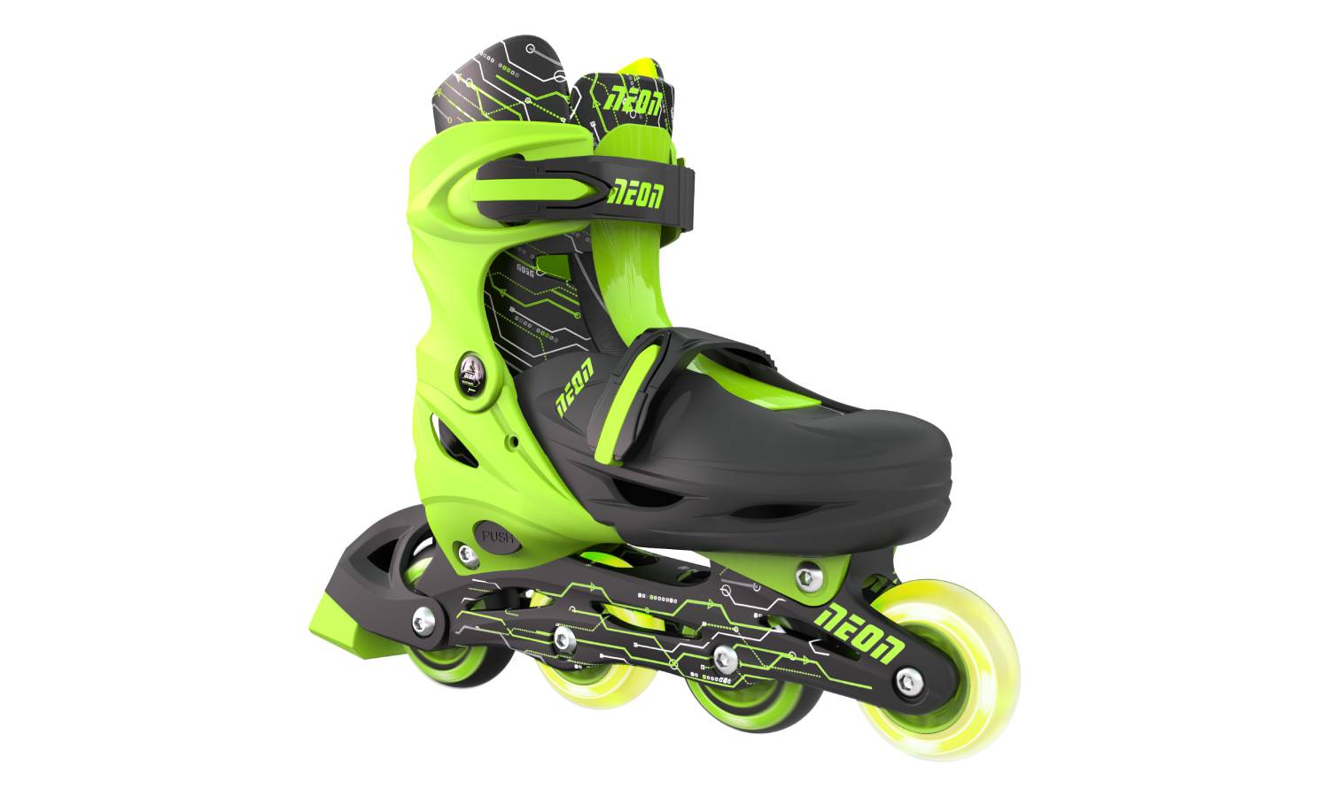 Роликовые коньки Neon Combo, размер 34-37, салатовый 2