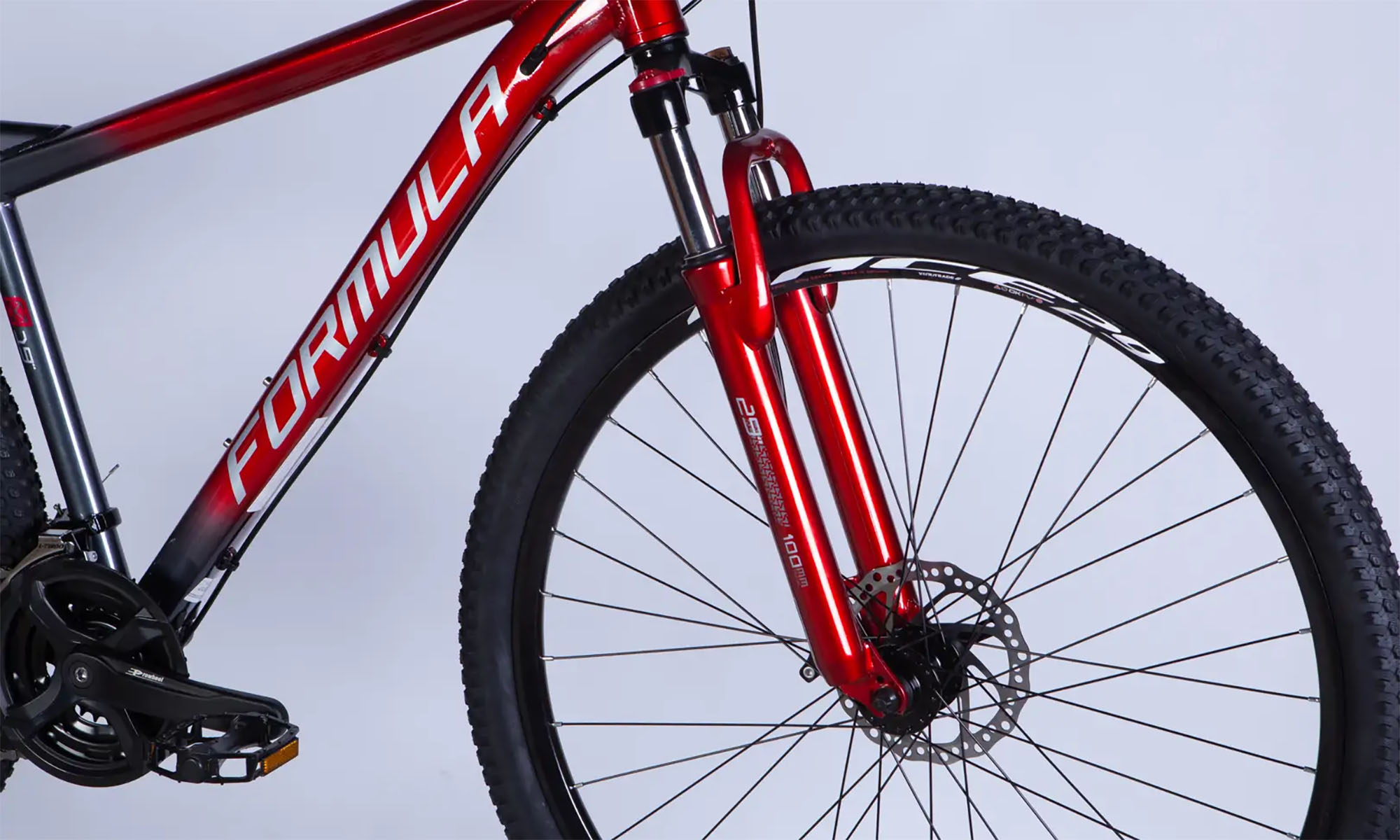 Велосипед Formula F-1 DD CS 29", размер L рама-19", год 2026, красно-серый 3